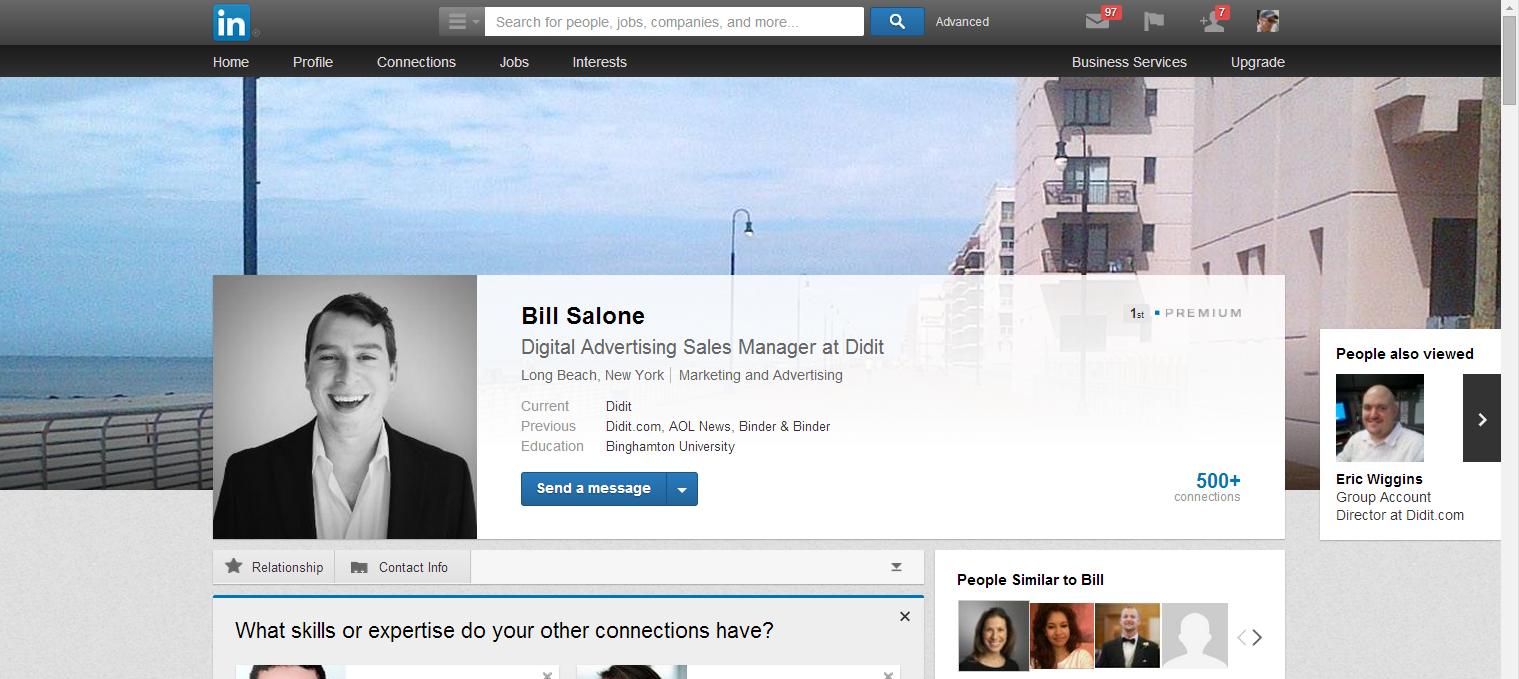 new linkedin account