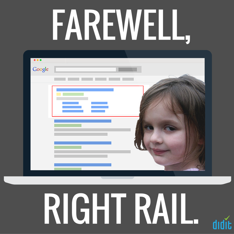 12 best quotes about Google’s killing of the Adwords right rail sidebar