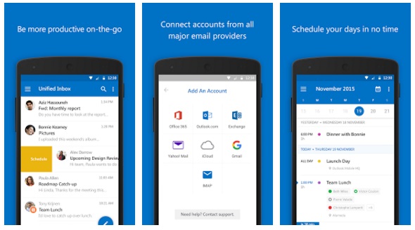Top 5 sales productivity apps: Outlook for Android