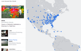 Facebook Live Video world map