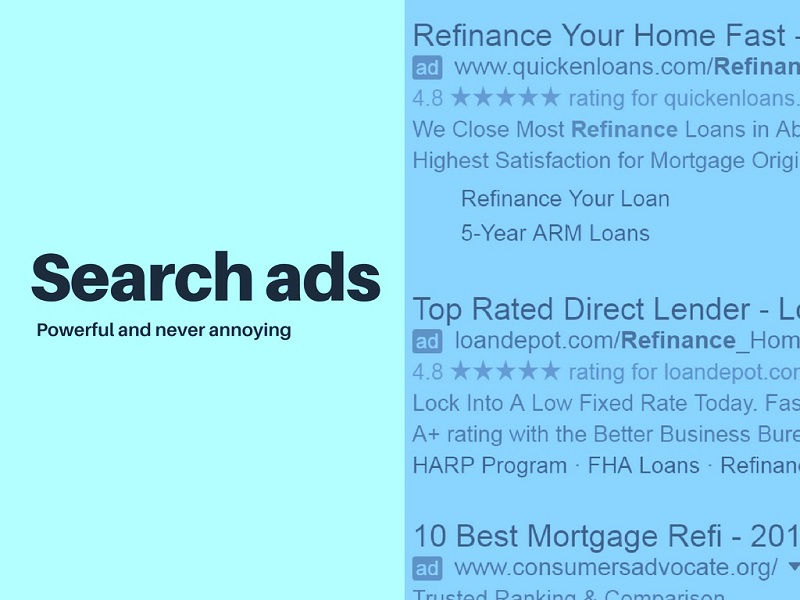 Search ads: powerful and never annoying
