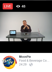 MoonPie live video stream on Facebook Live Video, 11/7/2016