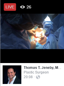 Cosmetic Surgeon Thomas T. Jeneby live video stream on Facebook Live Video, 11/7/2016